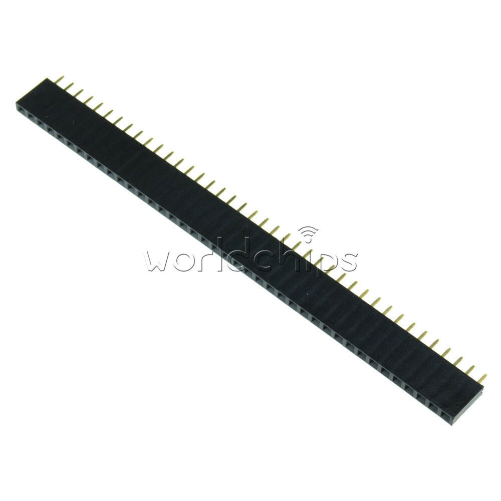 20Pcs 40pin 2.54mm Single Row Straight Female Pin Header Strip PCB Arduino TOP