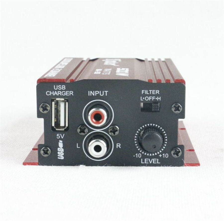 Car Stereo Amplifier 2 Channel 12V Amp Electrical Hi-Fi Mini 500W Bass Subwoofer