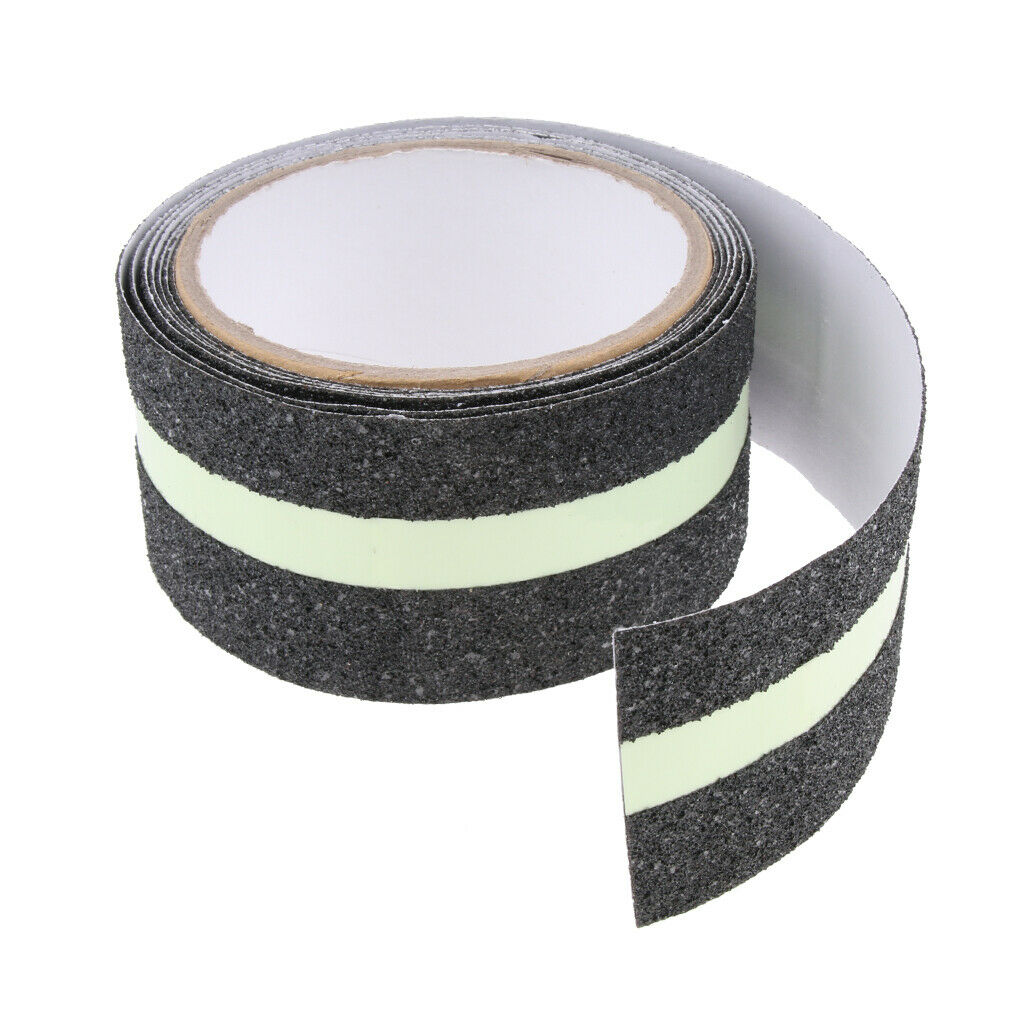 2Pcs 2m Luminous Anti Slip Adhesive Tape Glowing Strip Stair Step Floor Tape