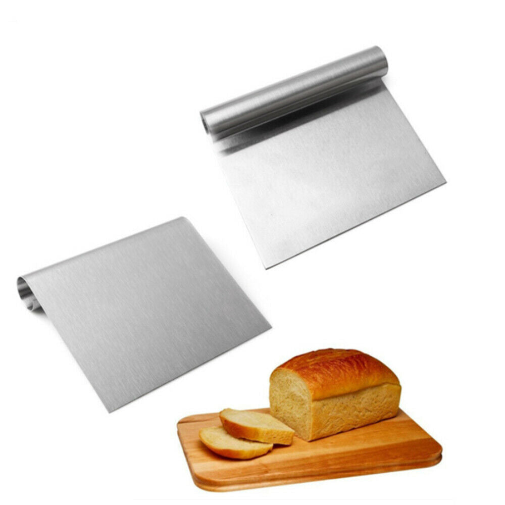 Stainless Steel Dough Cutters Pizza Cake Scraper Spatulas Pastry Baking Tools
