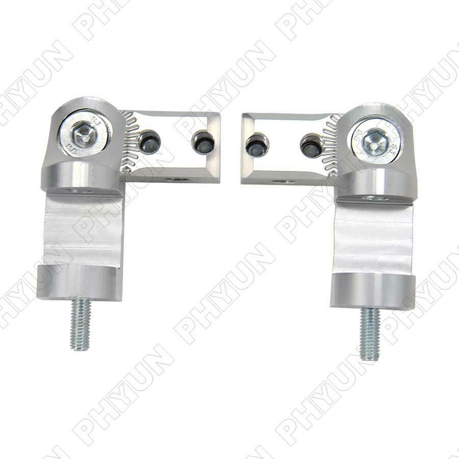 1 Pair Universal CNC Aluminum Motorcycle Foot Peg Passenger Footpeg Lowering Kit