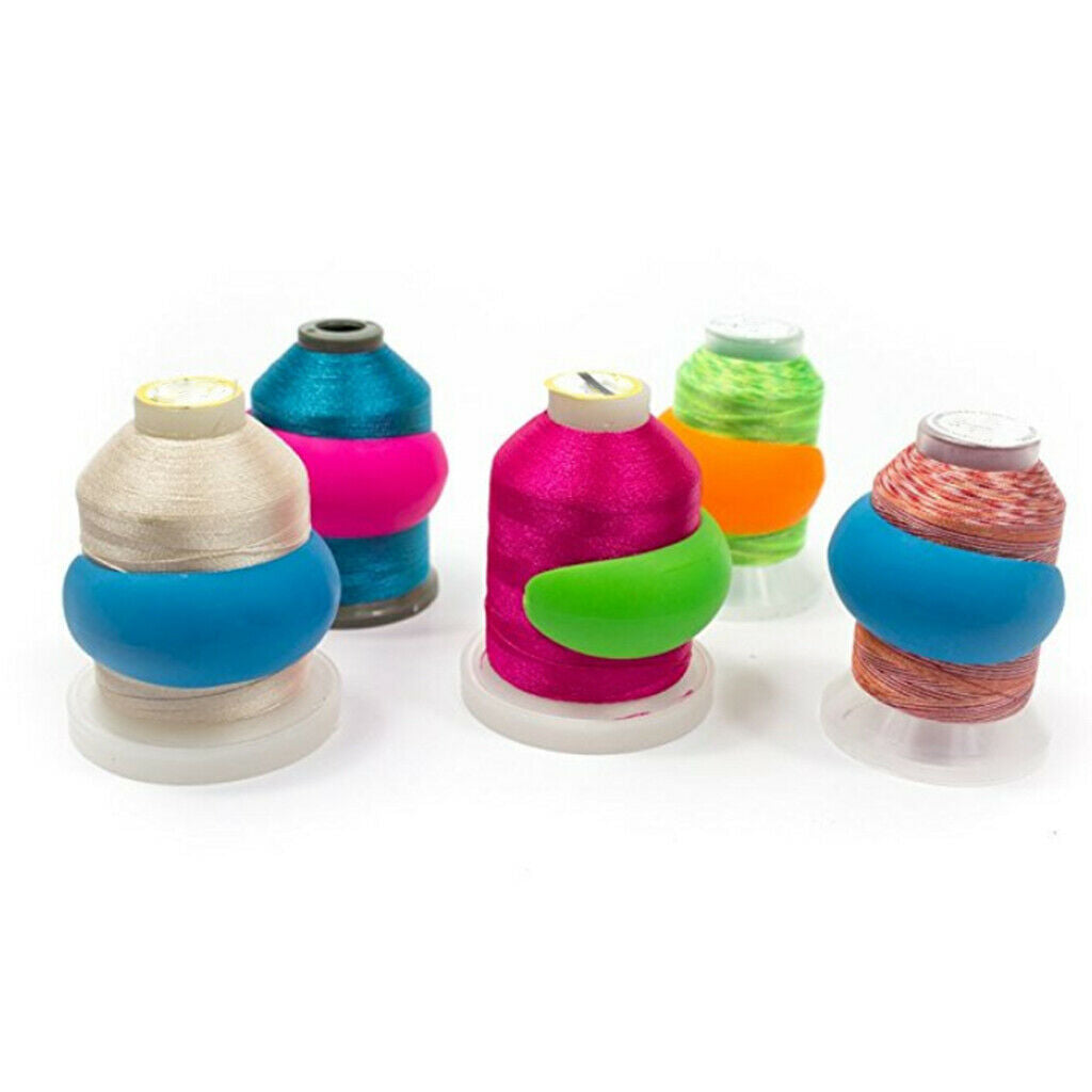 50x Mixed Colors Thread Spool Hugger Keep Thread Spool From Thread Unwinding