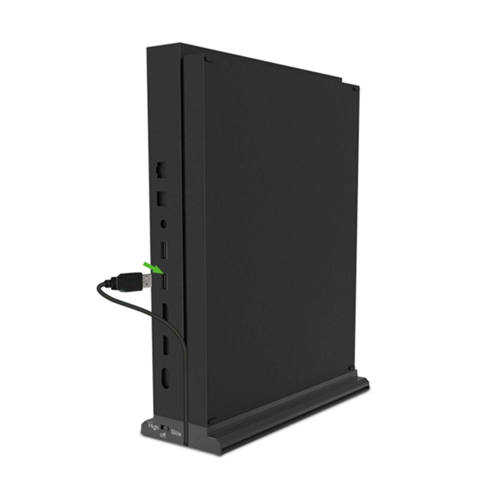 For Xbox One X Console Large Air Volume Cooling Fan 3 Ports Vertical Stand Dock