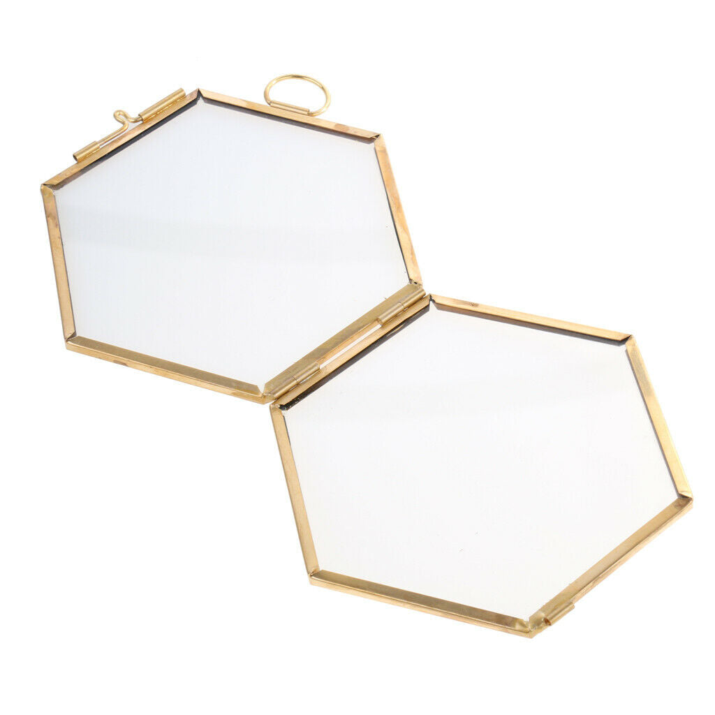 4PC Modern Hanging Photo Frame Metal & Glass Picture Frame Wedding Favor