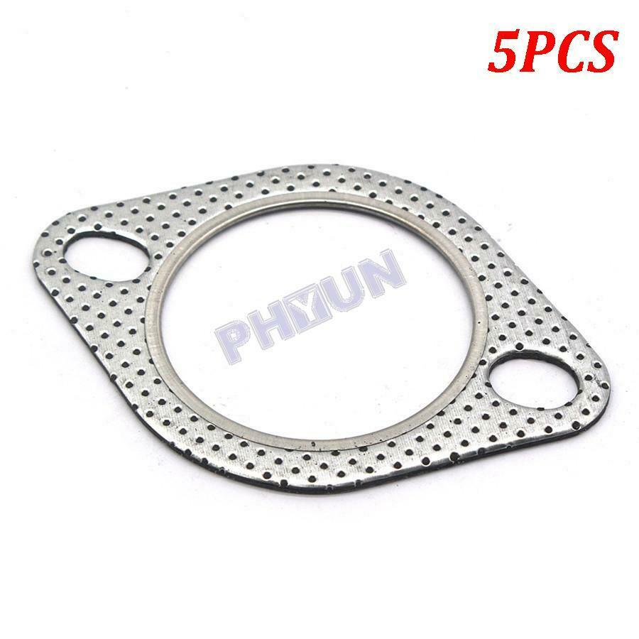 5pcs 2.5" 2-Bolt High Temp Exhaust Gaskets Turbo Manifold Header Downpipe Flange
