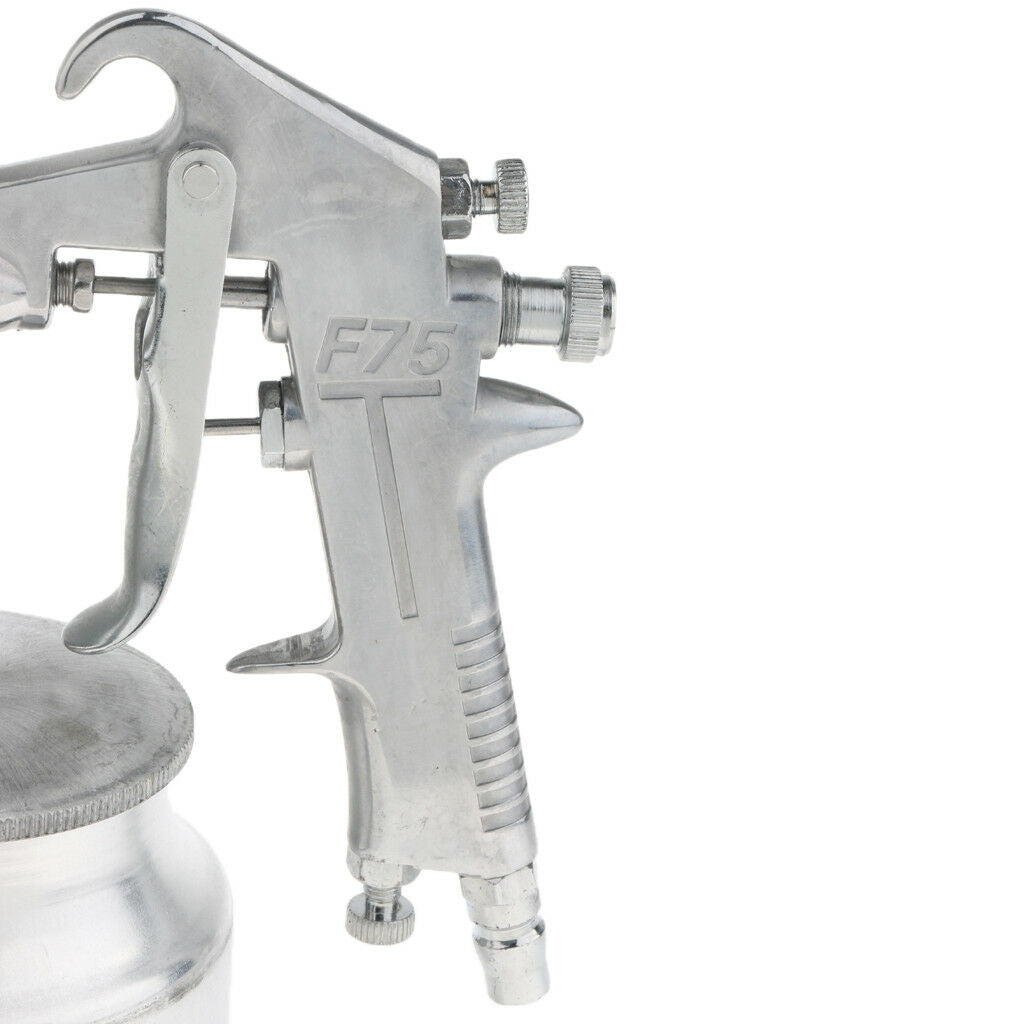 Stainless Steel Pressure Feed Spray Gun, Adjustable Manual Paint Spray Can