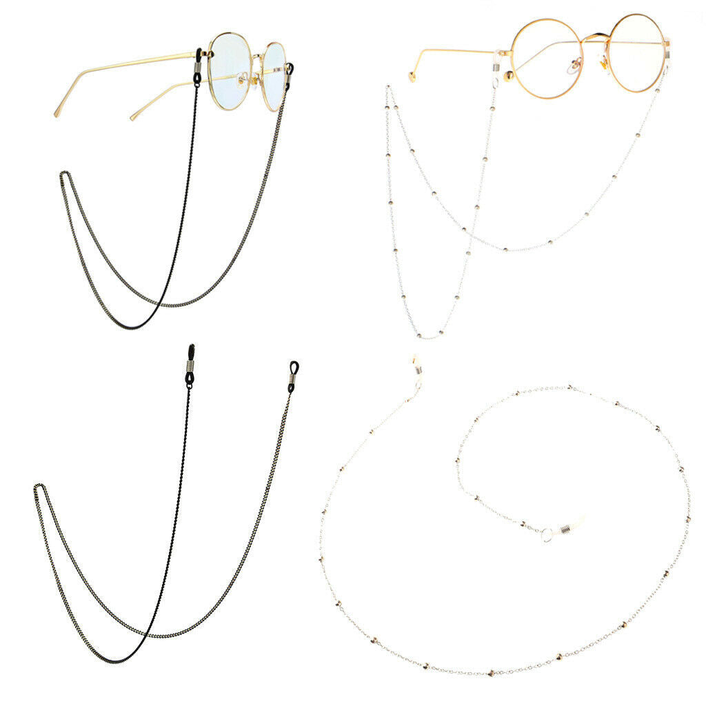 2X Eyeglasses Sunglasses Holder Retainer Glasses Neck Cord Chain String Rope