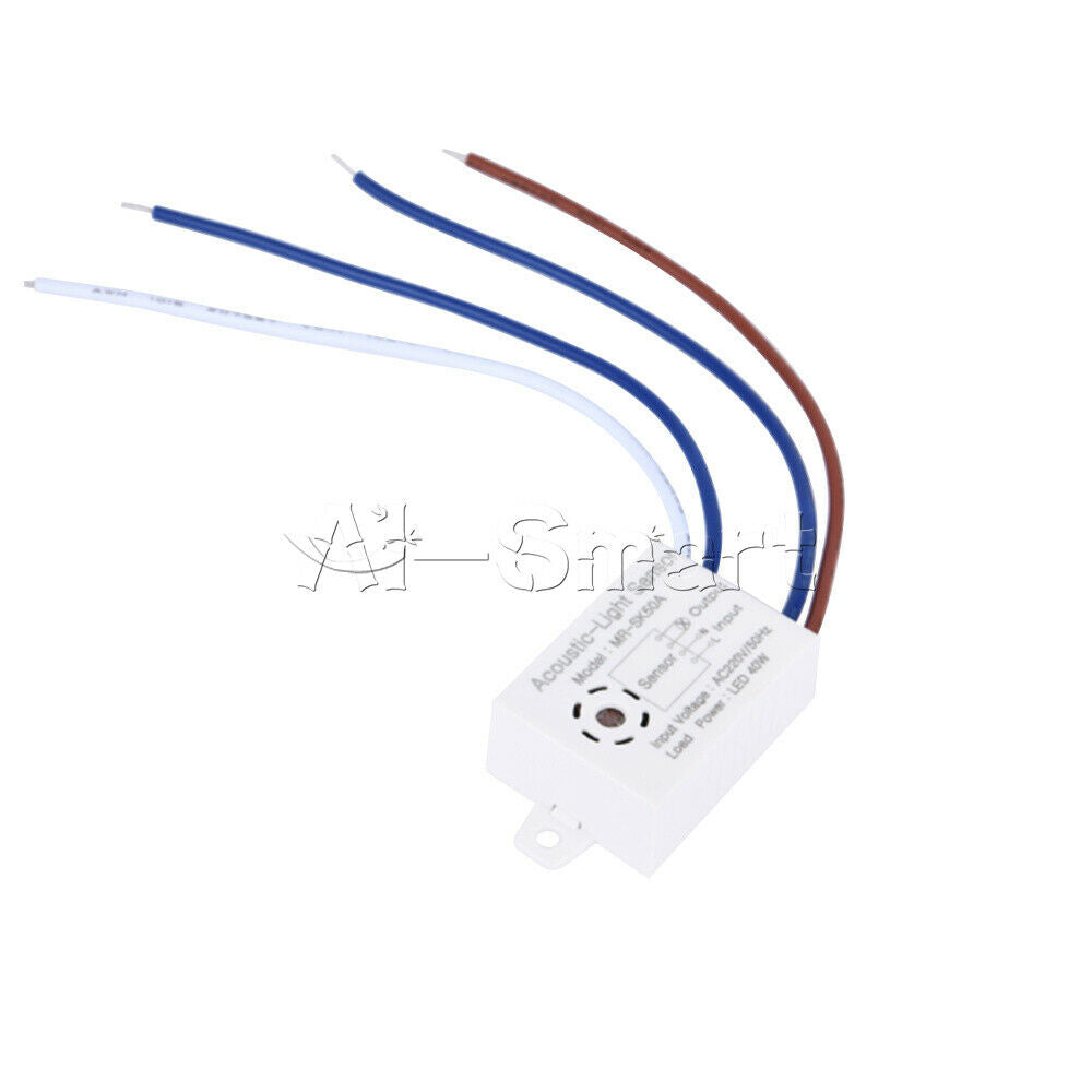 Sound and Light Control Switch Intelligent Infrared Sensor Voice Light NEW