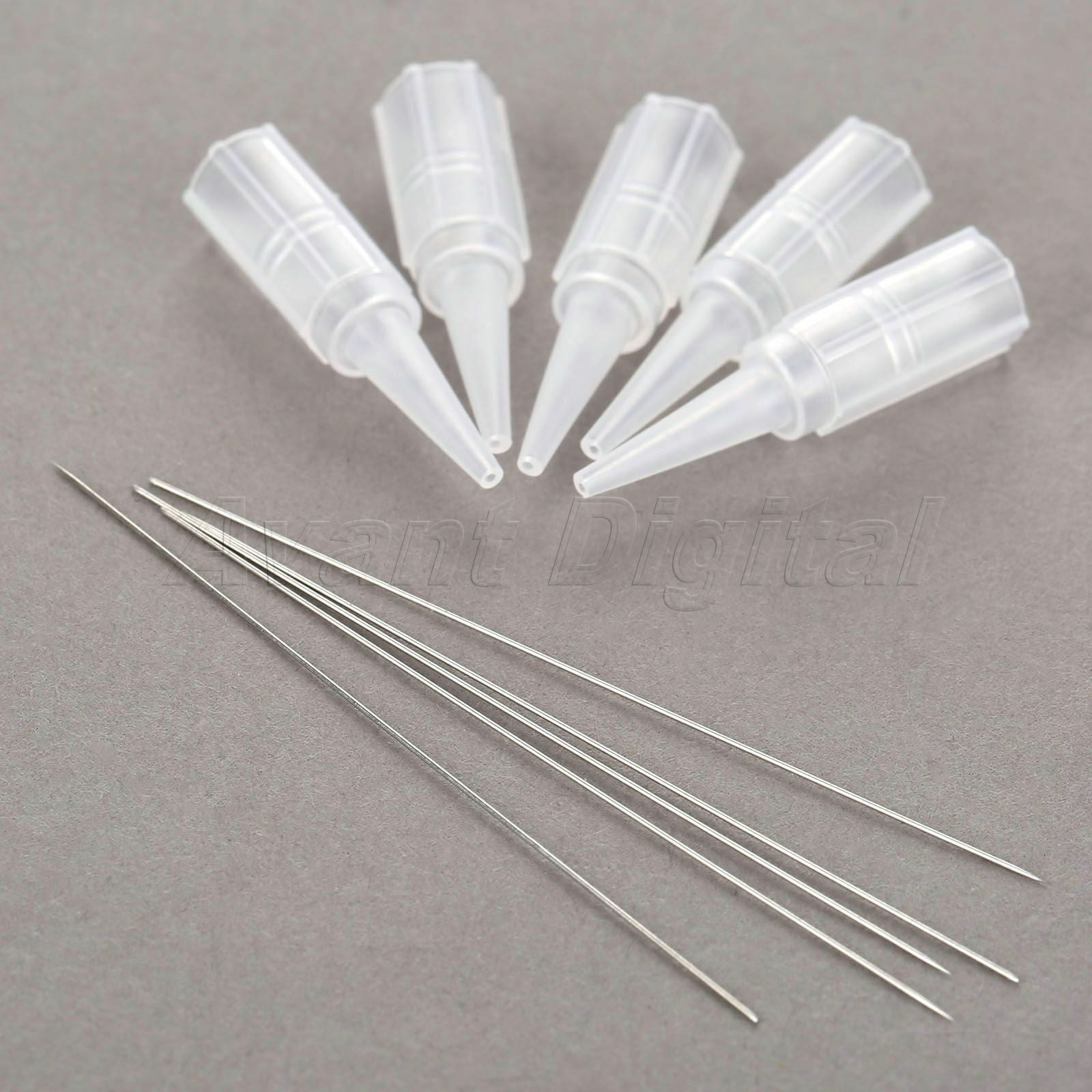 50pcs 0.4mm 1R Eyebrow Tattoo Training Needles 50pcs Round Mouth 1R Needle Tips