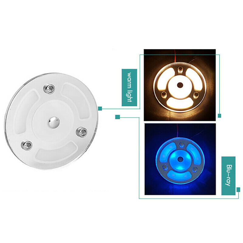 Dual Blue/White Press Dimmer LED Lamp 12-30V DC LED Circular Roof Ceiling LiH5K5