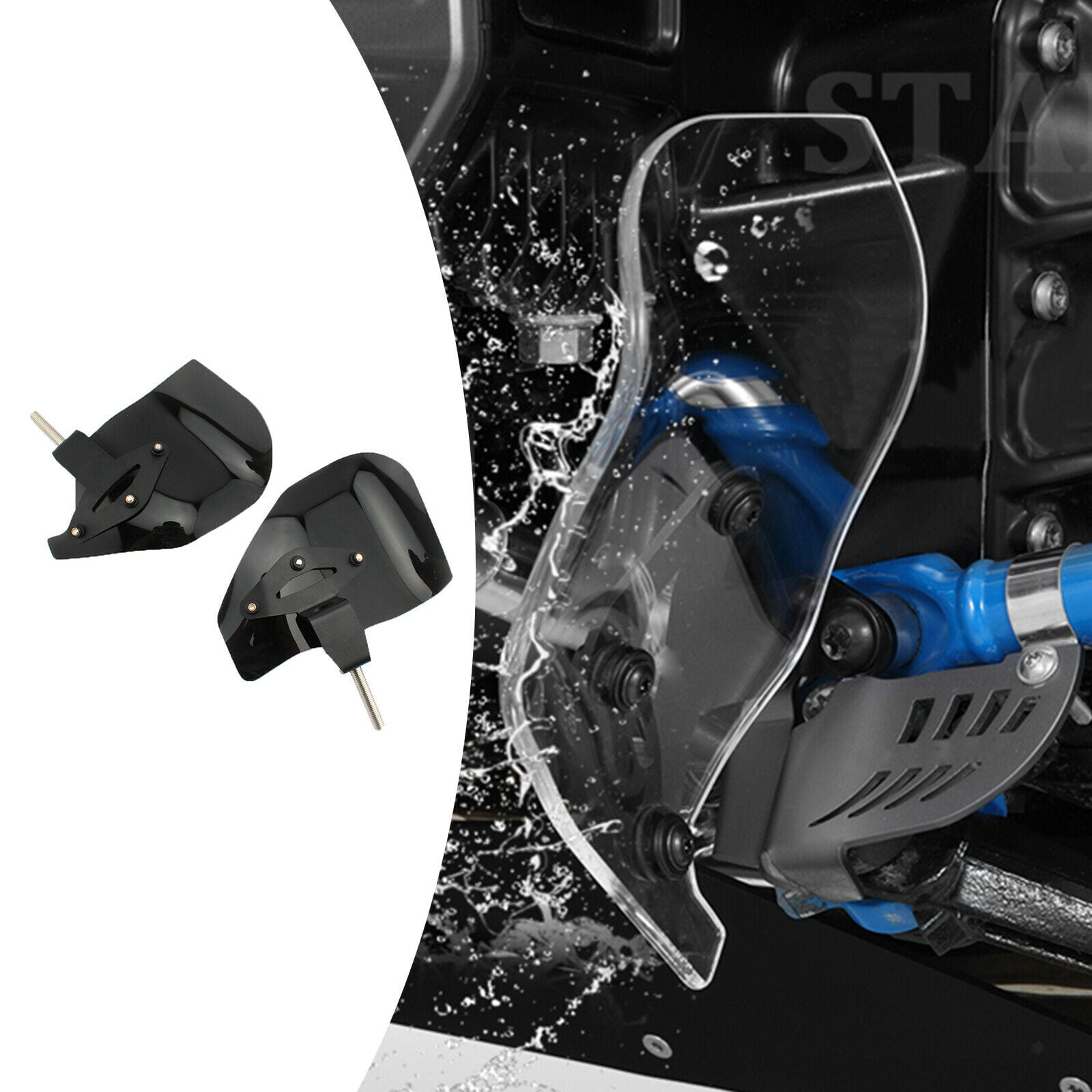 Feet Mudguard Guard Fits for BMW R1200GS R1250GS R1250R for Adventure Black
