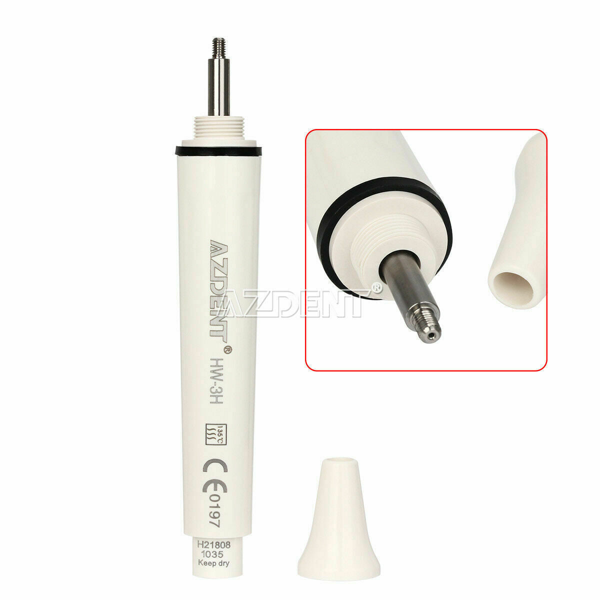 Ultrasonic Piezo Scaler Handpiece Fit EMS WOODPECKER+10 pcs Scaler Perio Tips P1