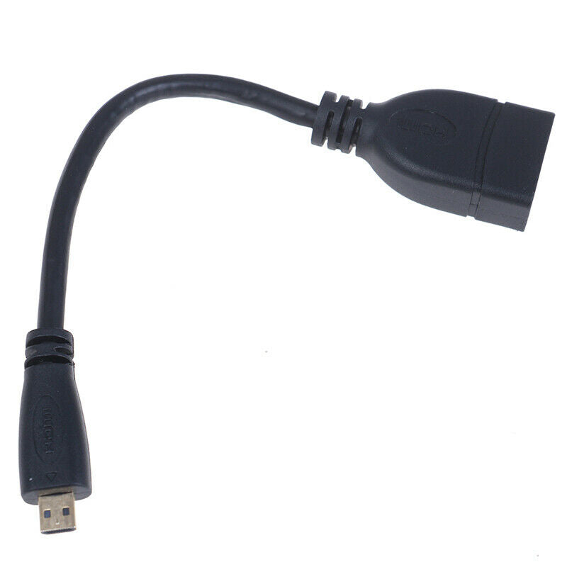 Micro HDMI to HDMI Male to Female adapter Cable connector for HDTV Type D Lt