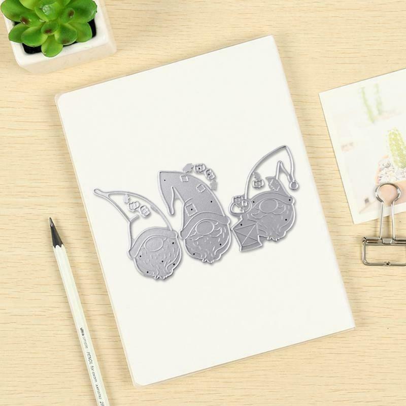 Christmas Gnomes Metal Cutting Dies Stencil DIY Scrapbooking Album Paper Card