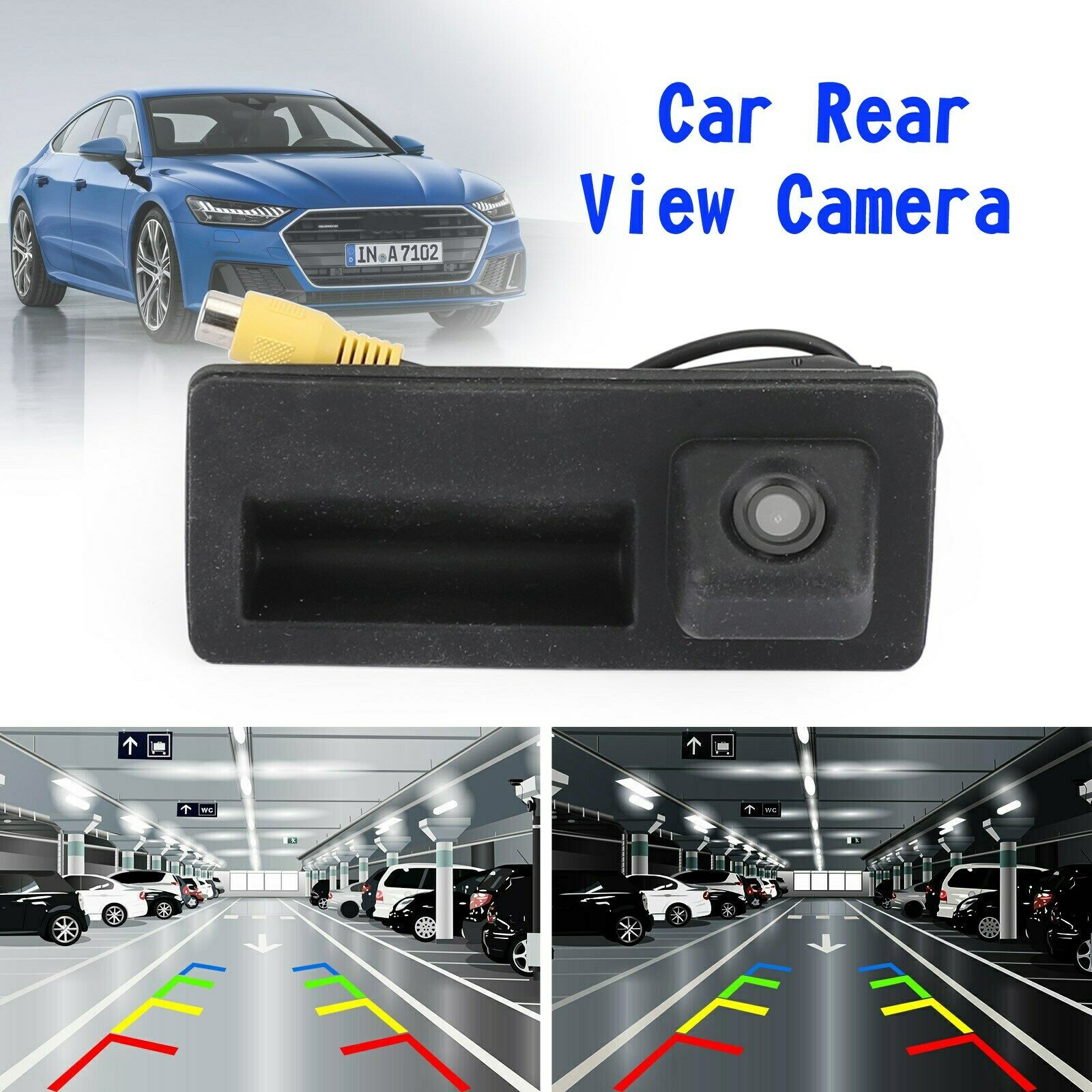 Car Rear View Backup Trunk Handle Camera Fit for A4L A6L A3 S5 S3 Q3 Q5 Q7 CN