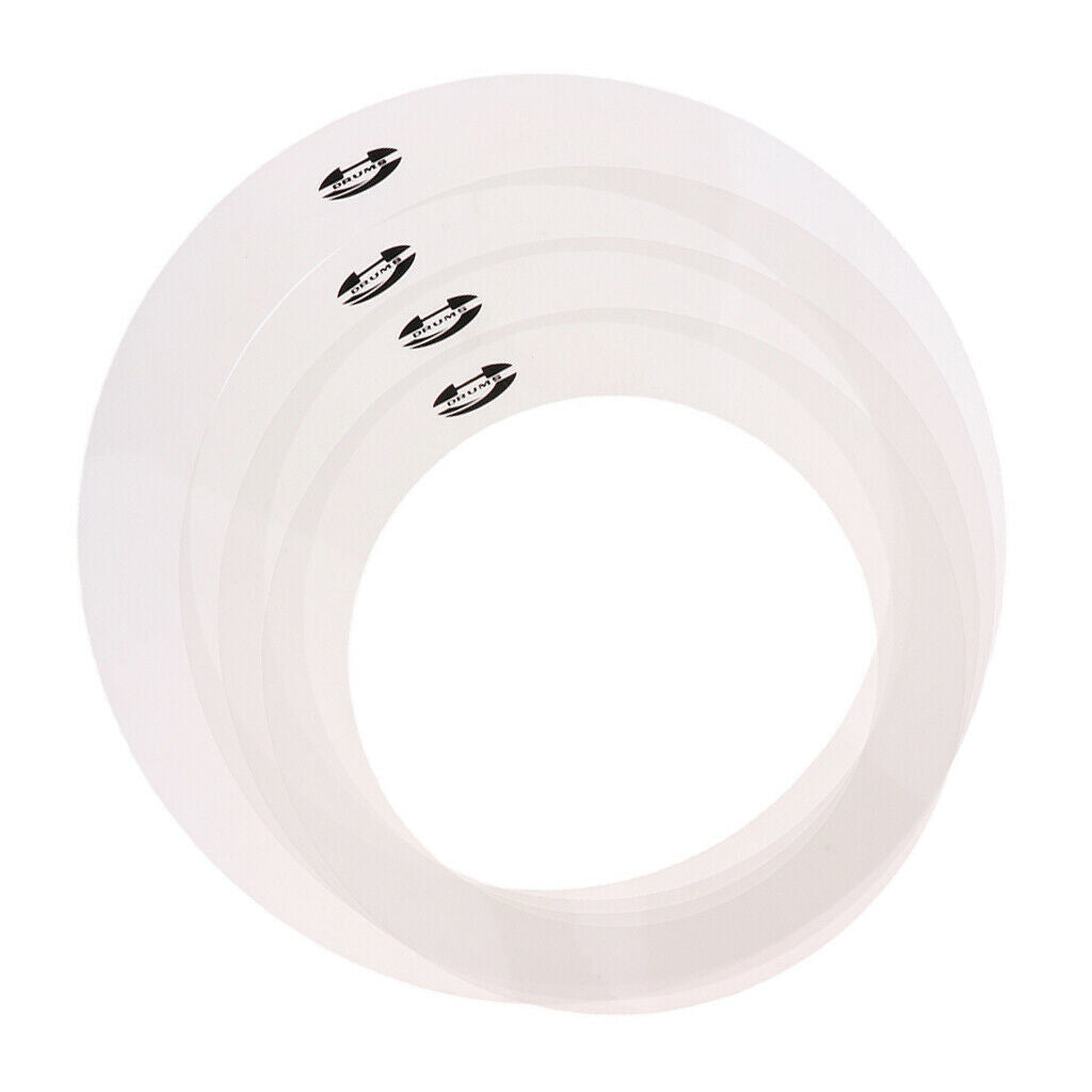 Pack of 4 Drum Mufflers 10'' 12'' 14'' 16'' for Drummer Musical Performance