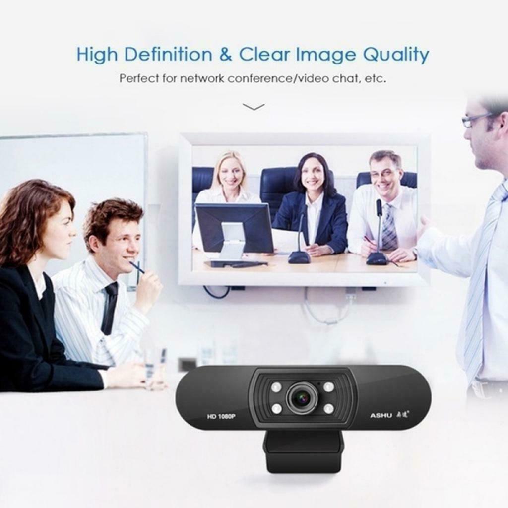 1080P Computer Web Camera Built-in Microphone for Gaming/Remote Study/Work