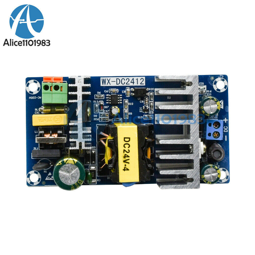 2PCS AC85-265V to DC24V 4A-6A 100W Switching Power Supply Board Supply Module