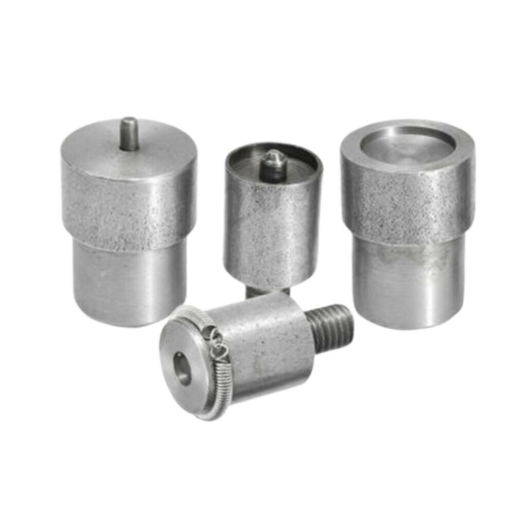 4 Pieces Snap Buttons Dies Mold for Hand Machine Various Spare Accs Set