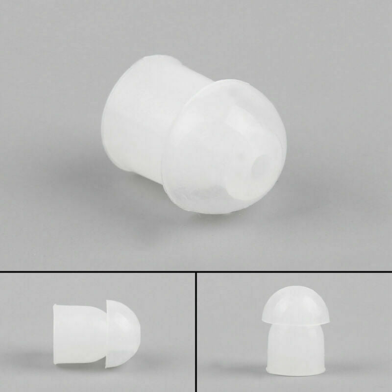 20Pcs Silica Gel Ear Plugs Earplugs Covert Acoustic Tube Earpiece Headset  UA