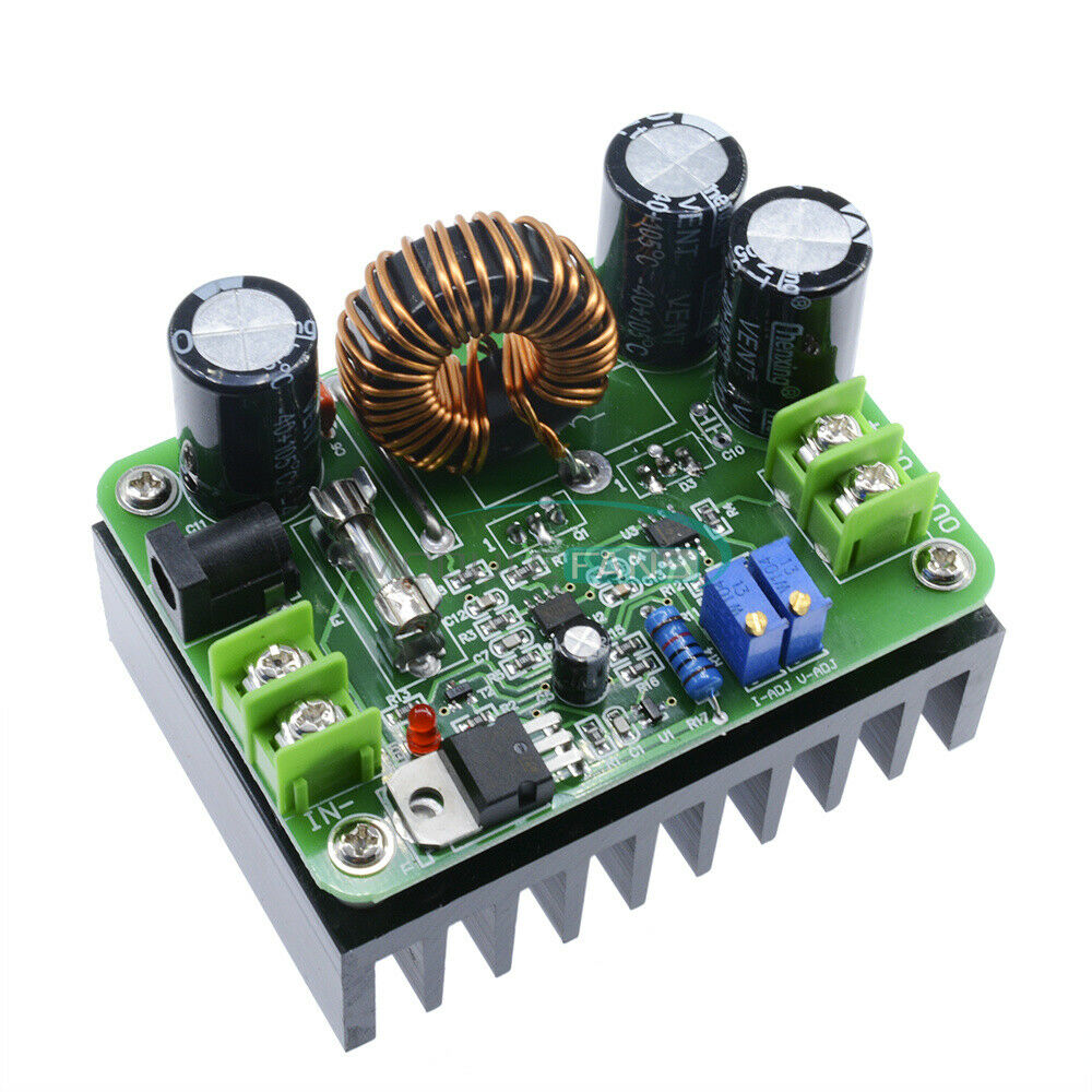 DC-DC 10-60V to 12-80V 600W Boost Converter Step-up Module Power Supply 15A