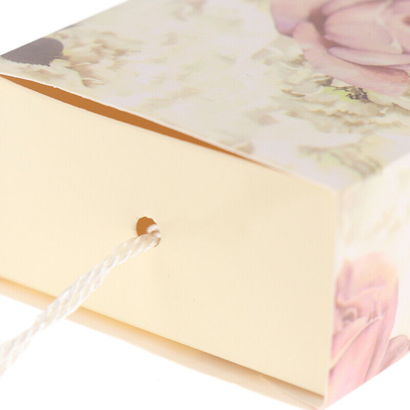 10pc New Rose Flower Pattern Tassel Pendant Candy Box Chocolate Box Gift .l8