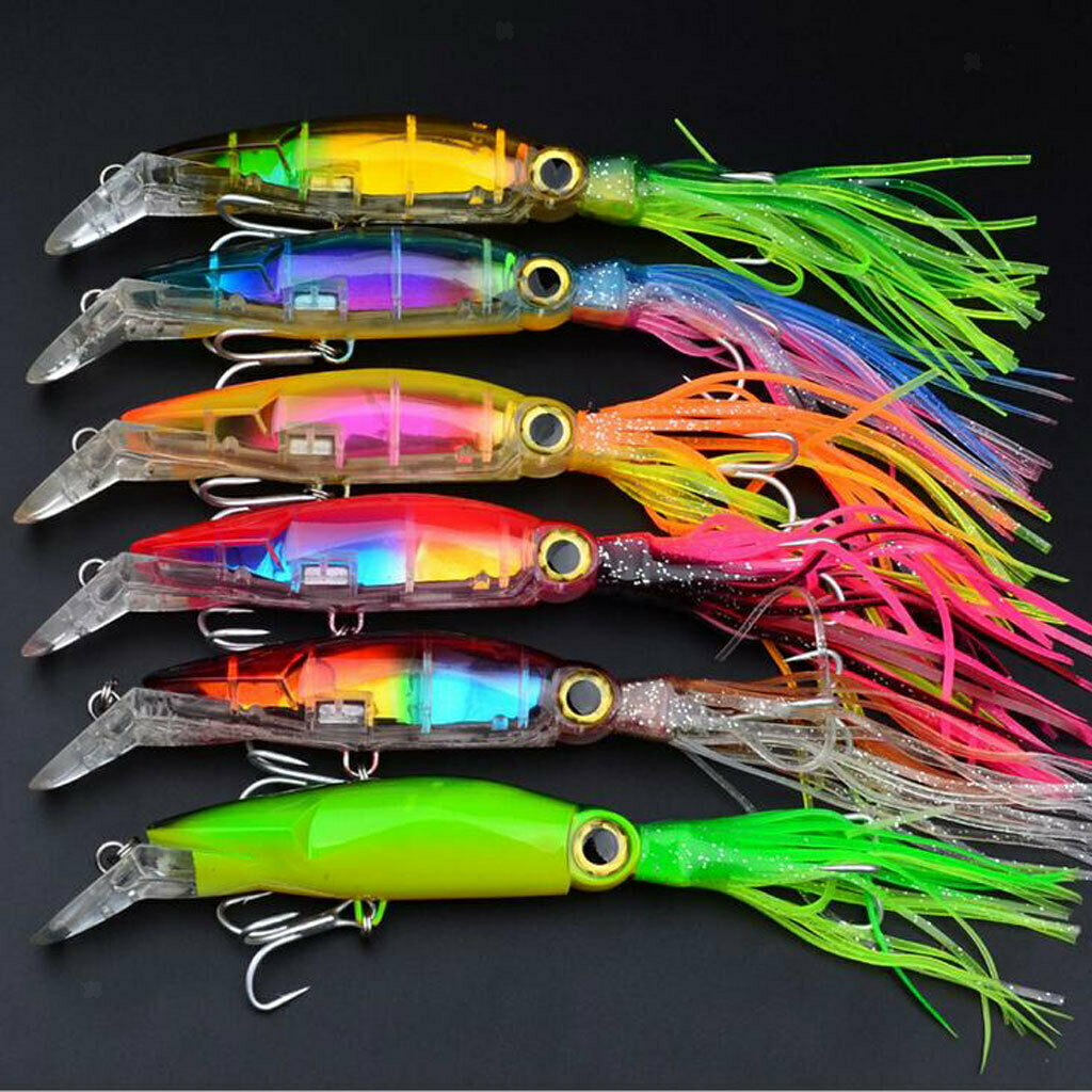 2 Pieces Squid Fishing Lure Tuna Marlin Trolling Lure Big Game Bait The sharp