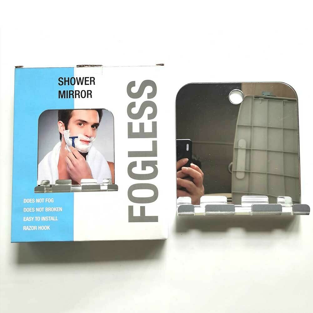 Shower Shaving Mirror Fogless Shower Mirror with Razor Holder Acrylic Shower