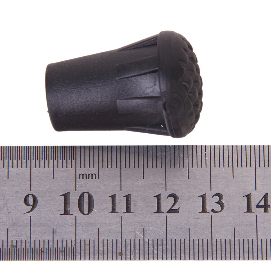 Rubber Alpenstock Head Cover Pin Hammers Protective Cover Black