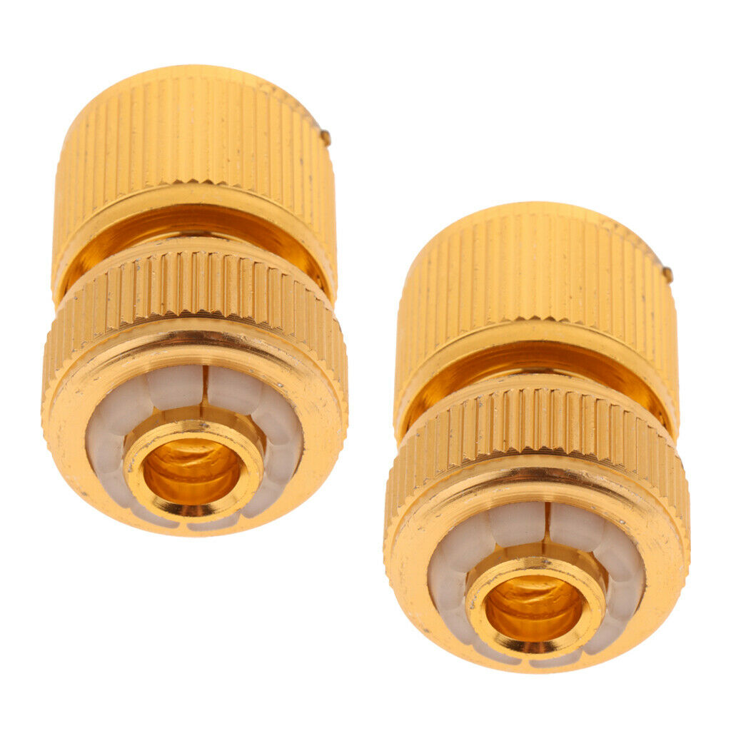 2 Pieces 1/2inch Garden Water Hose Pipe Connector Accessories Watering Quick
