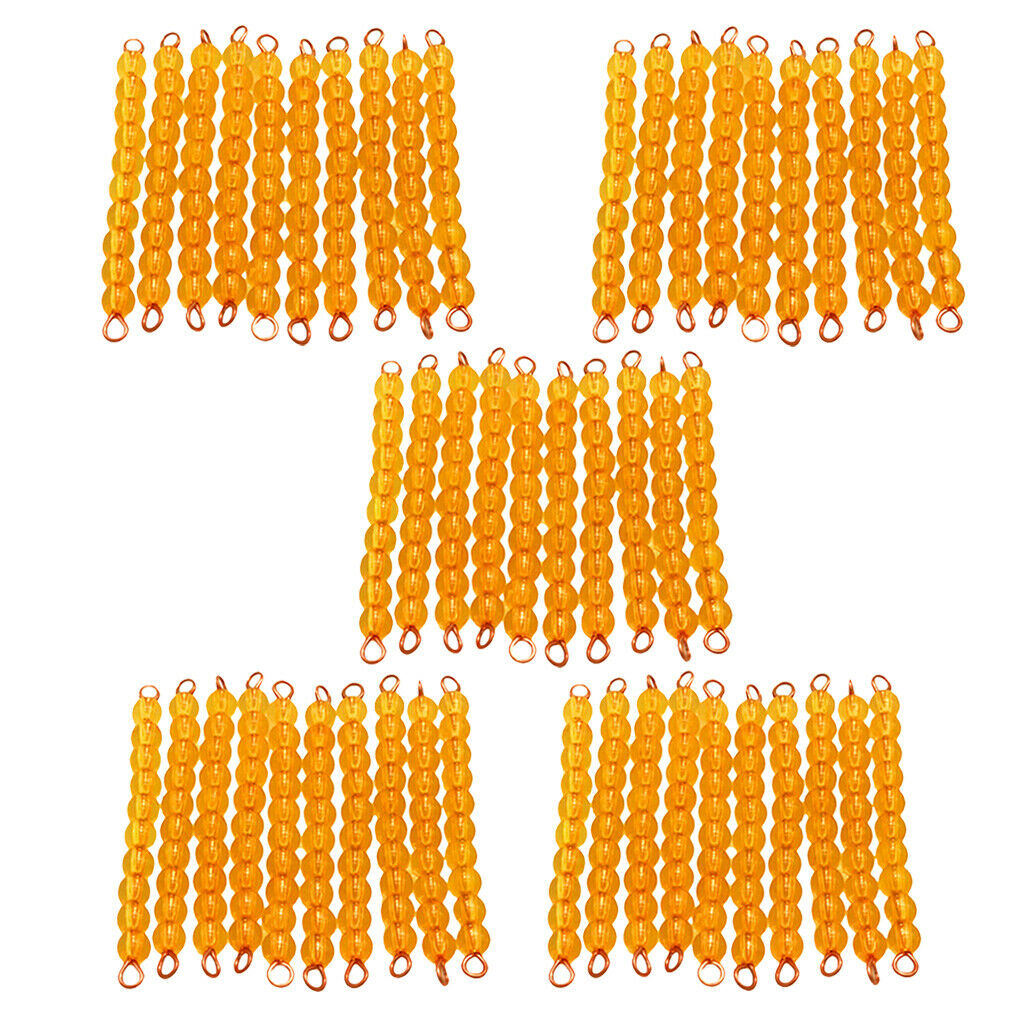 Mathematics Material Children's Educational Toys 50 Pieces Ten Beads