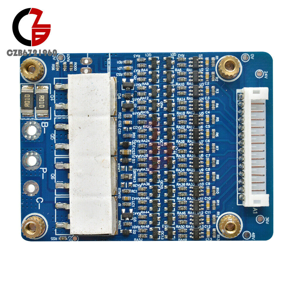 48V 13S 18650 Lithium Li-ion Cell Battery Protection BMS PCB Balance Board 20A