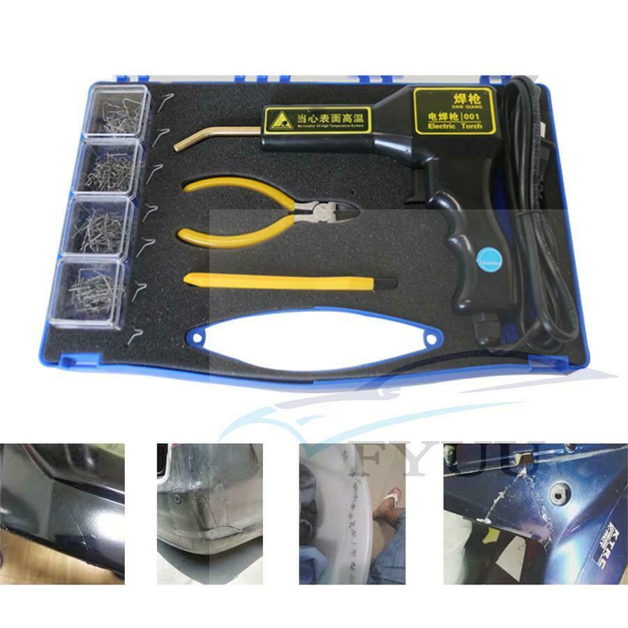 Car Bumper 220V Stapler Plastic Welding Torch Fairing Body Tool Repair Staples