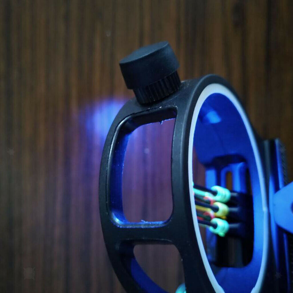 5 Pins Compound Bow Light Adjustable Archery LED Sight Light