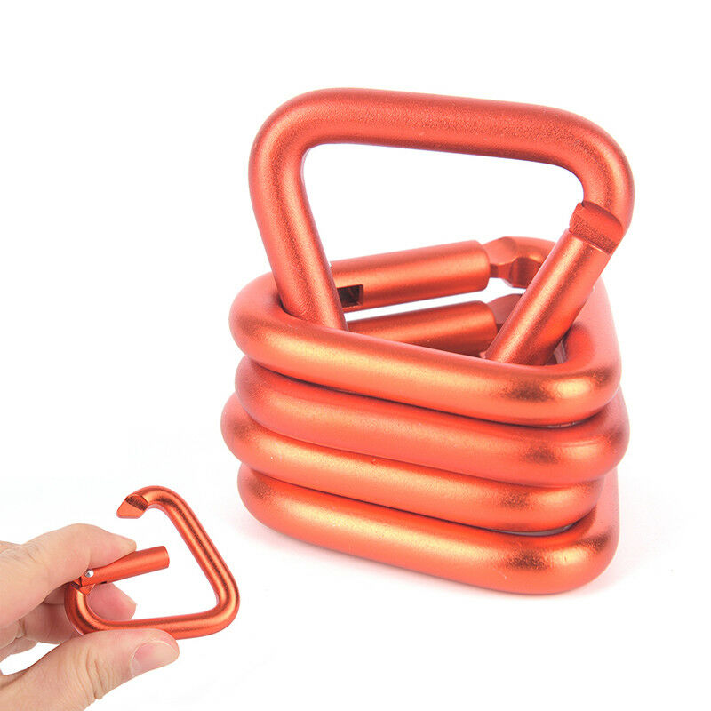 1pc Triangle Carabiner Outdoor Camping Hiking Keychain Snap Clip Hook Buc.l8