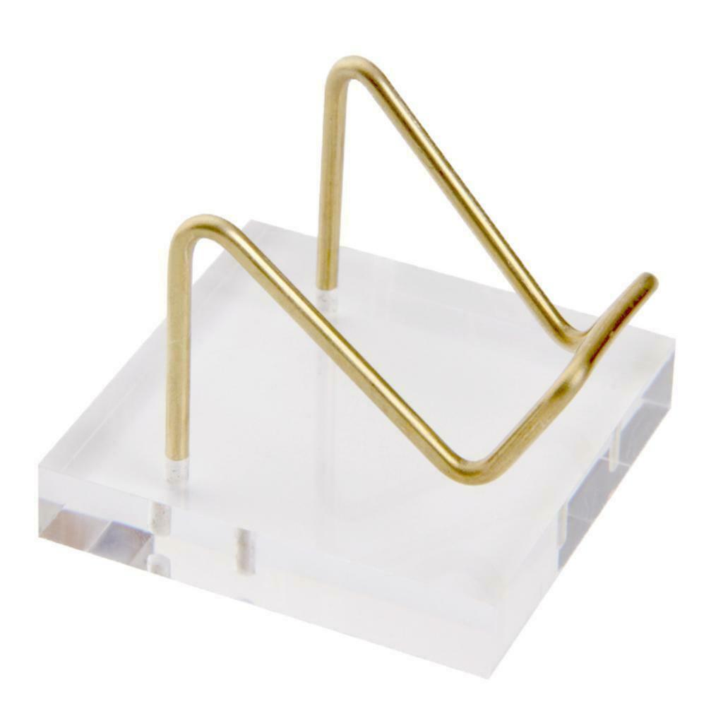 Display Stand Geode Fossil Mineral Rock Crystal Agate Clear Acrylic Stand Holder