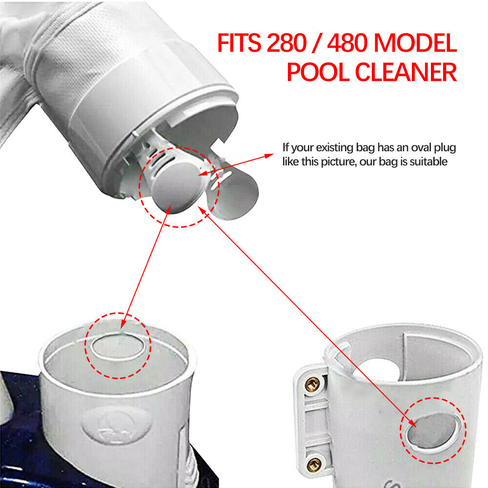Replace For Polaris-280 480 Zipper Bag For Pool Cleaner 2pcs All Purpose K13 K16