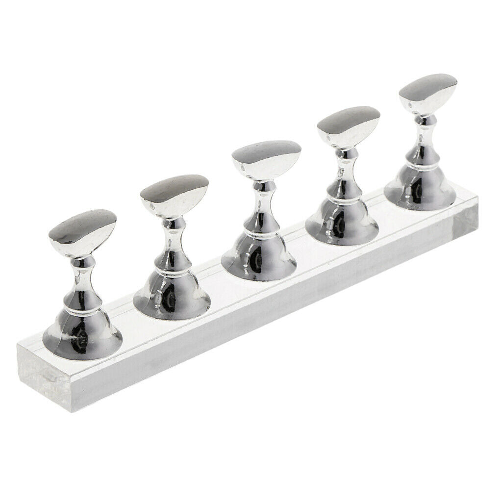Acrylic Magnetic Nail Tips Practice Display Stands Holders Home Chessboard