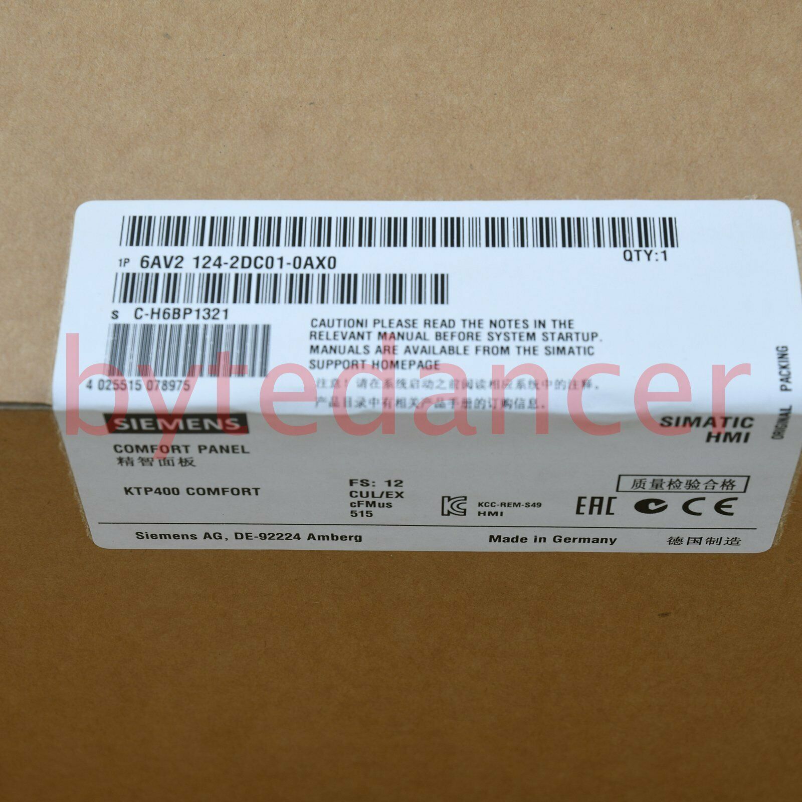 1PC New 6AV2 124-2DC01-0AX0 1 year warranty Fast  SM9T