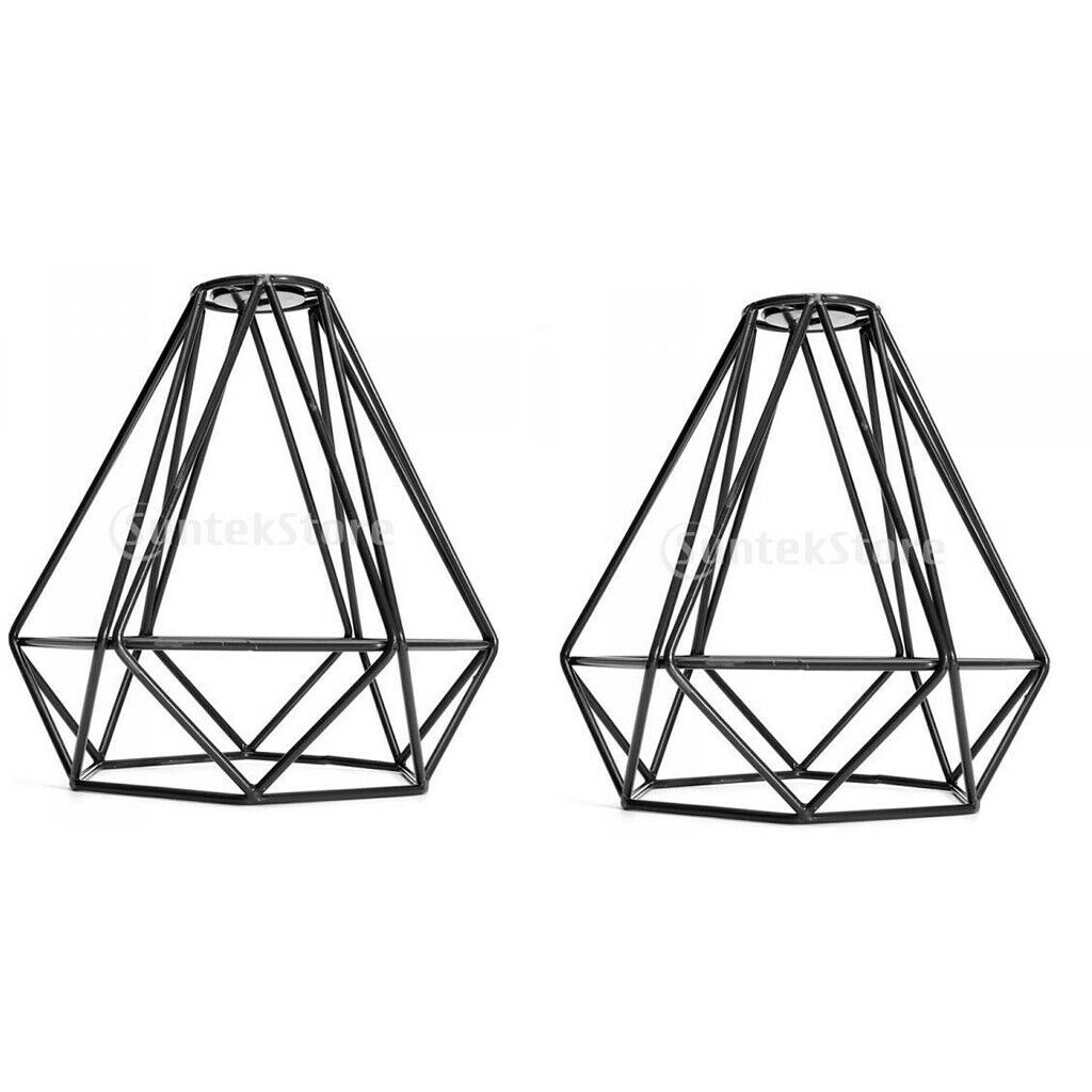 Lamp Cage, Black Industrial Light Guard for Pendant Light Fixtures, Lamp