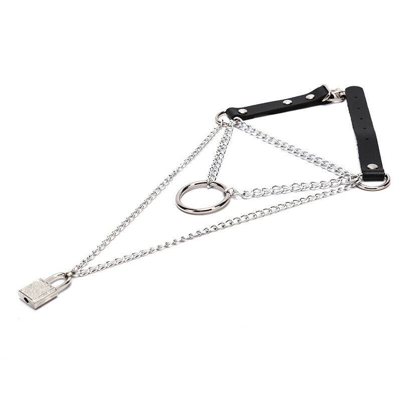 Lock Chain  Multilayer Punk Choker Necklace joker Collar Neck Ring Jewelr.l8