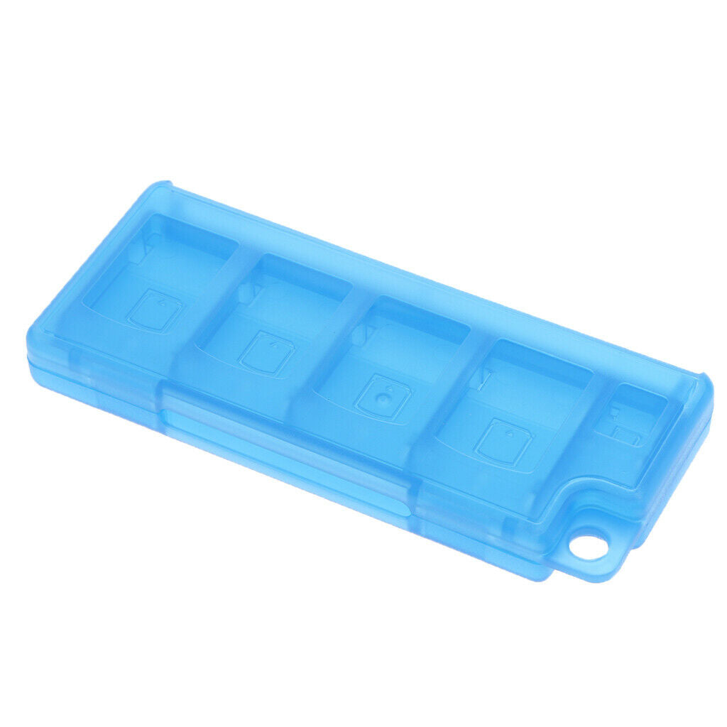 New 8 Game Card Protector Box Case for Nintendo Switch Dustproof, Blue