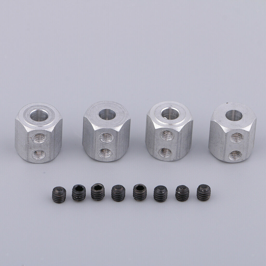 2X 4Pieces RC Car Wheel Rim Hex Adapter Coupling 08065 for 1/10 HSP 94188 94170