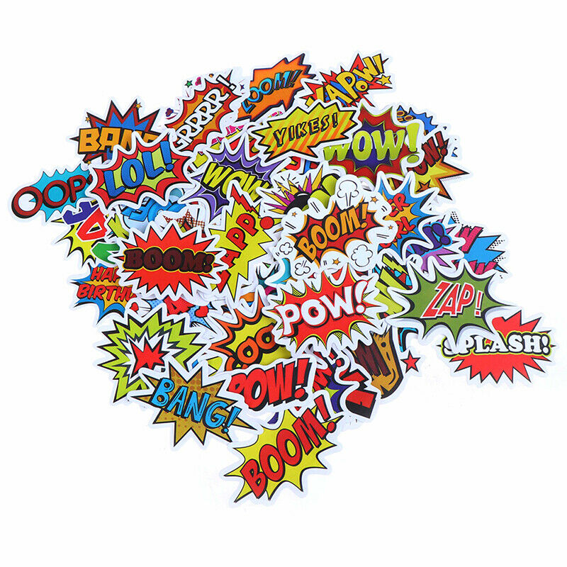 50Pcs Stickers DIY Skateboard Suitcase Laptop Guitar Bicycle Car Stickers Y Tt