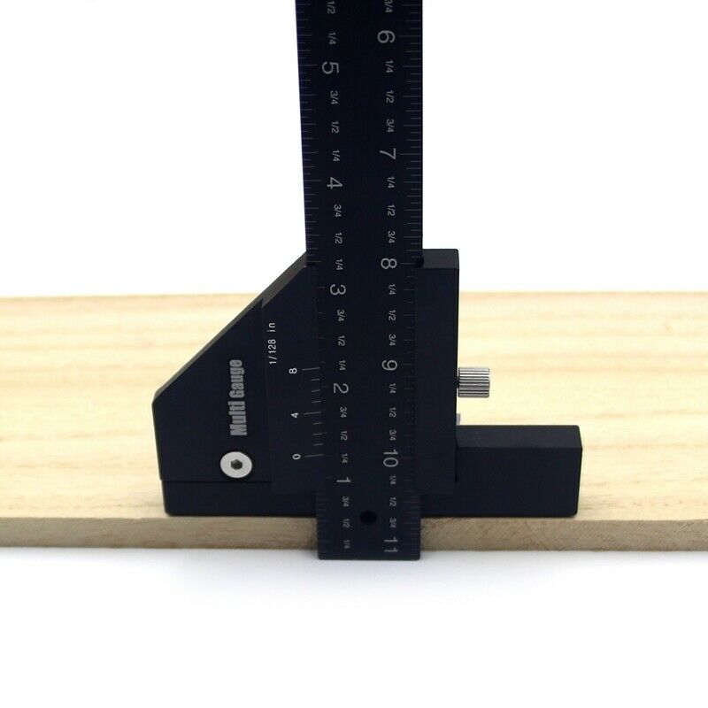 Multi Gauge Woodworking Multifunctional Ruler,Angle Ruler Woodworking Tools T2R9