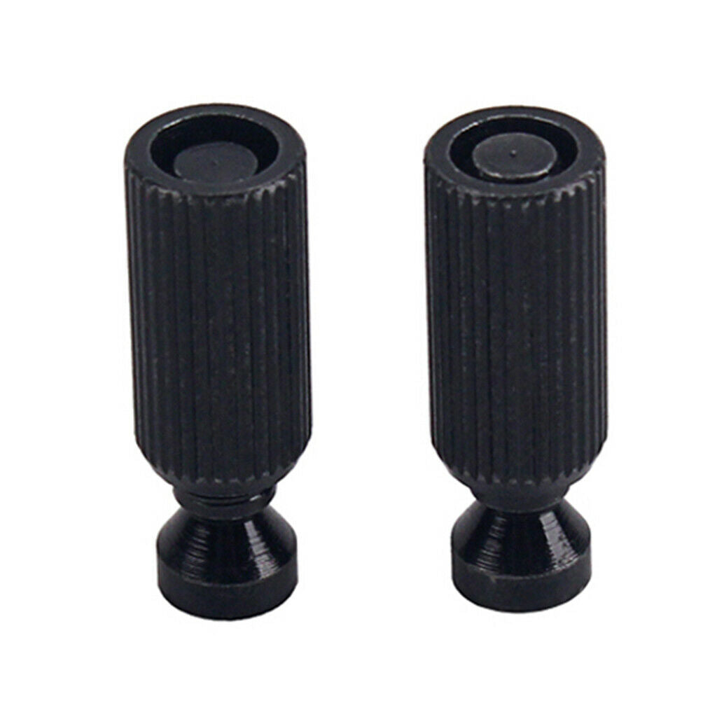 2 Pieces Double Roll Bridge Height Gauge Guitar Tremolo  - Black