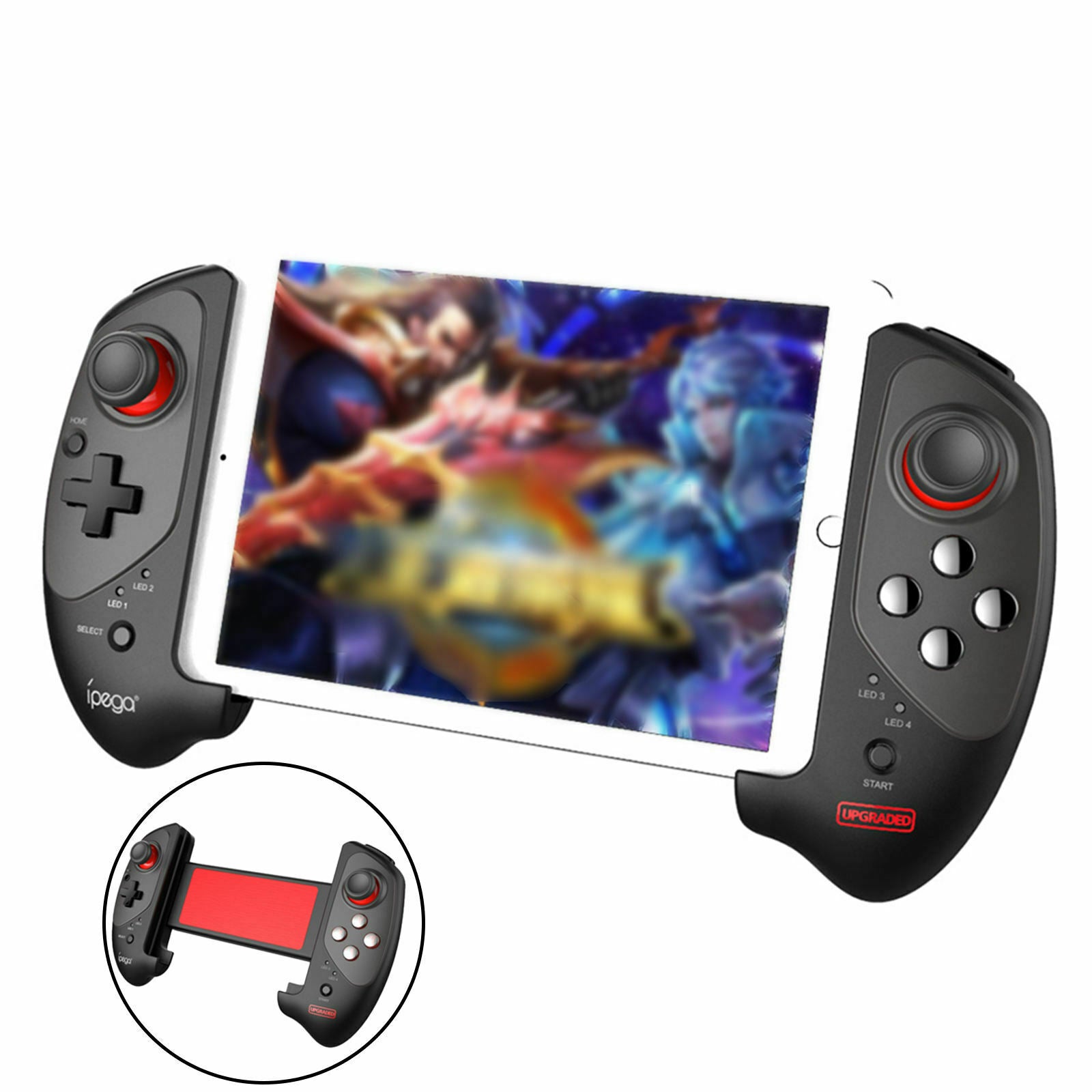 1x Bluetooth Wireless Game Controller Joystick Gamepad Low Latency 380mAh