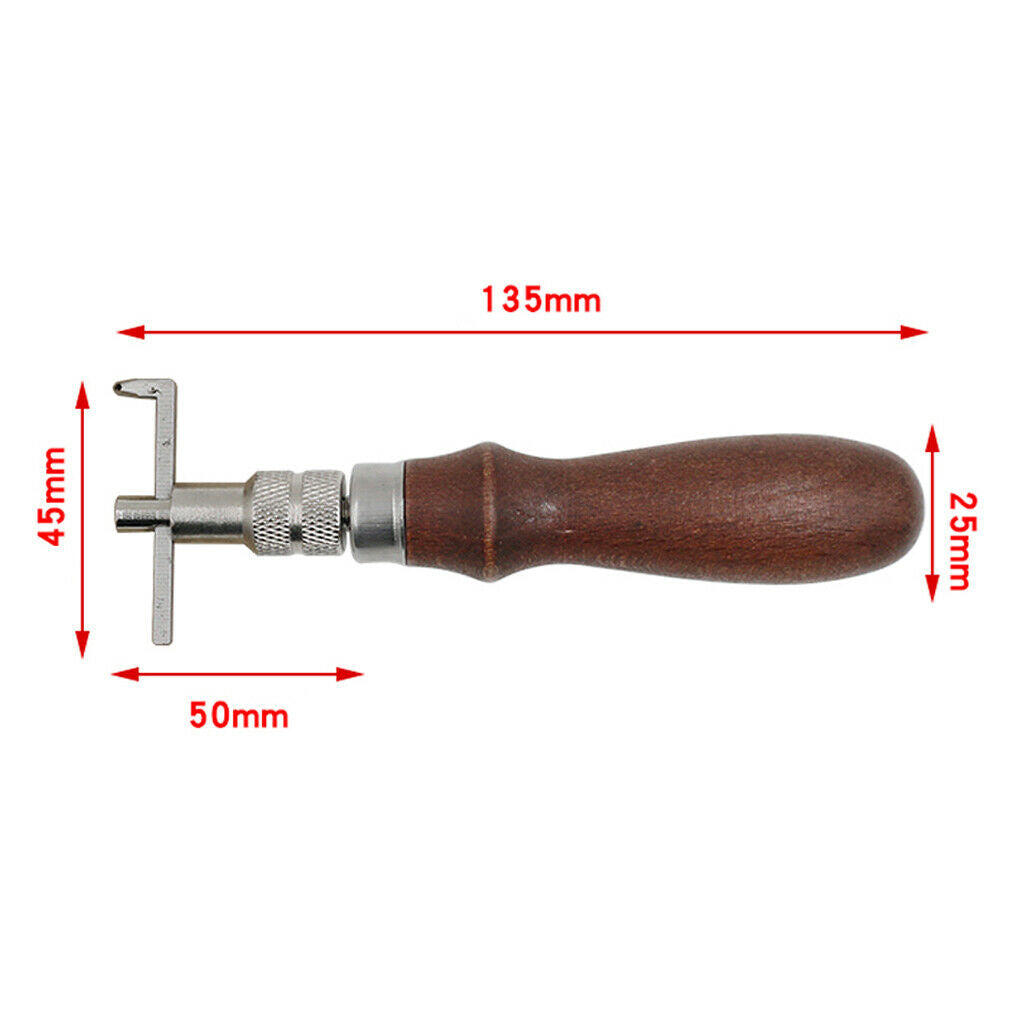 1pc New Leathercraft Stitching Groover Skiving Crease Leather Working Tool