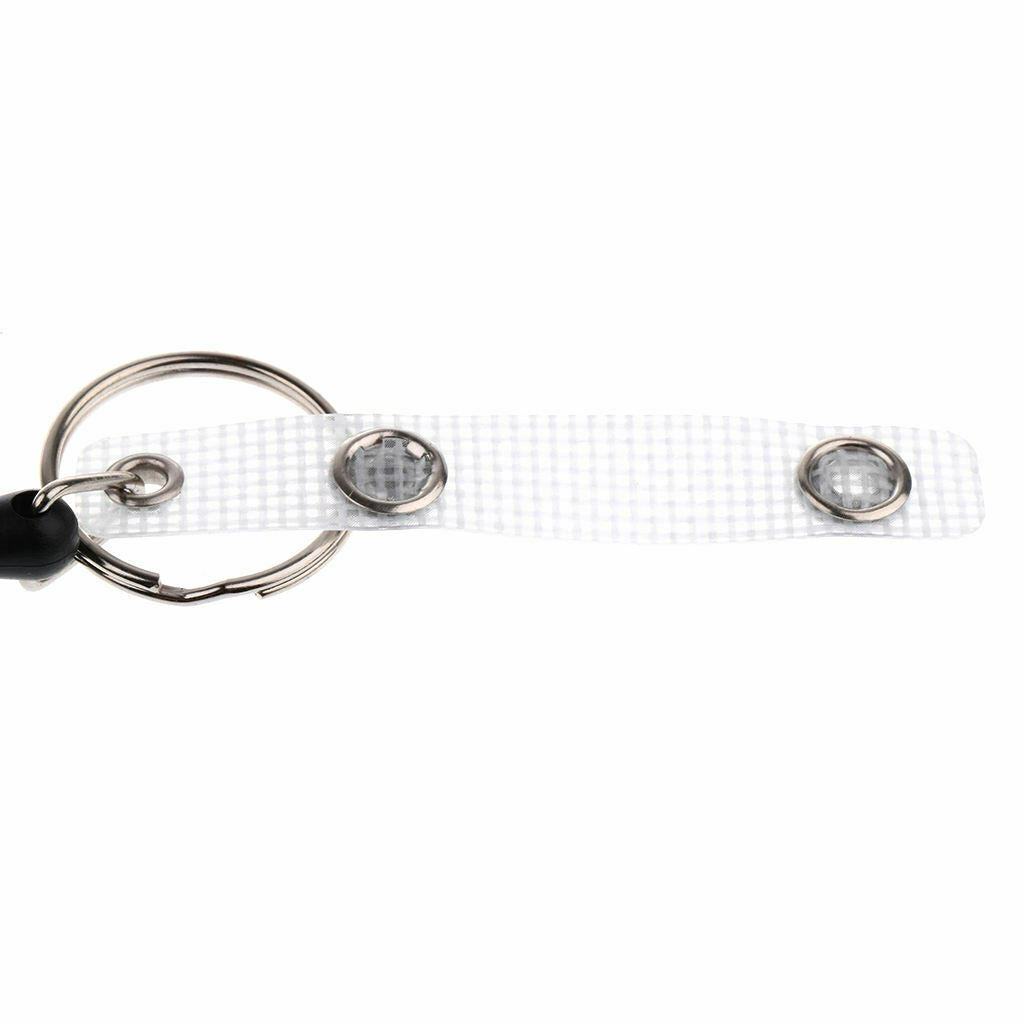 2pcs Durable 60cm Nylon Retractable Key Chain Key Ring Reel ID Holder