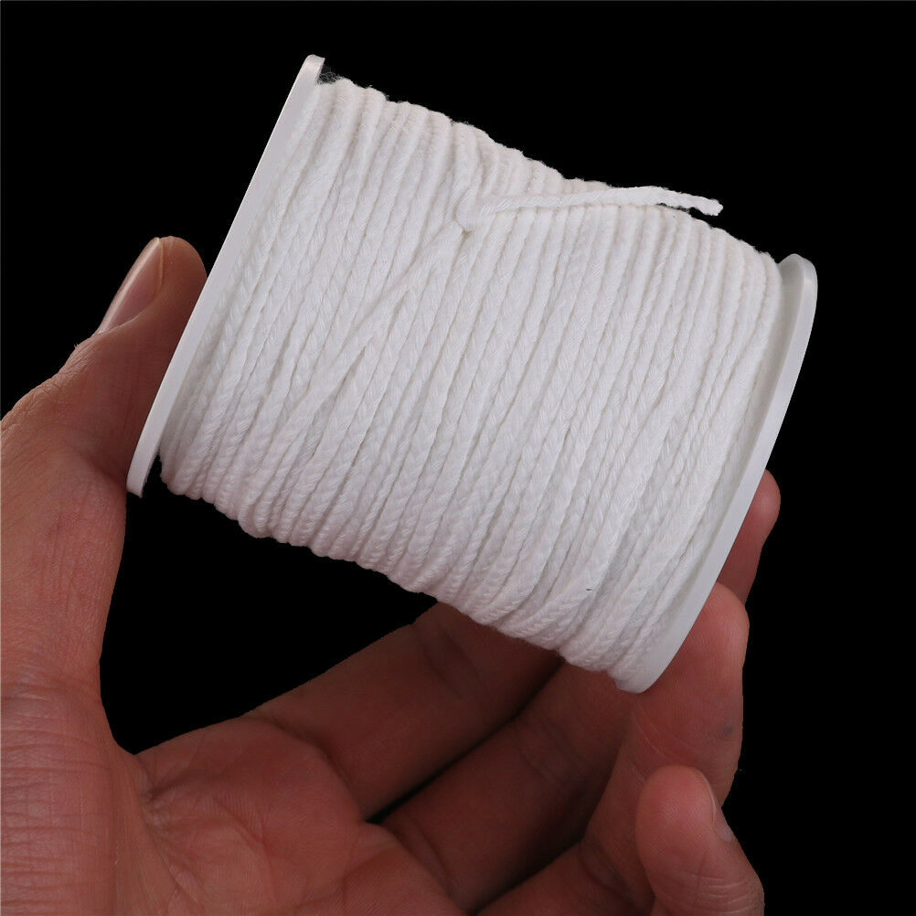 Spool of Cotton White Braid Candle Wicks Core Candle Making Supply High NfDEAU